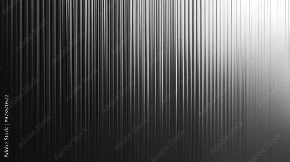 Wall mural abstract background with vertical lines in black and white gradient.