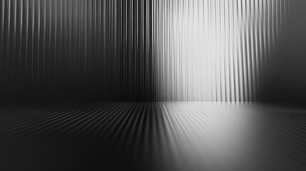 Abstract black and white striped background with copy space.