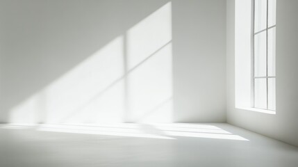Fototapeta premium Beautiful white background with subtle texture and gentle lighting, perfect for creating minimalist compositions with a refined, modern feel