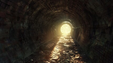 Obraz premium Tunnel s end light