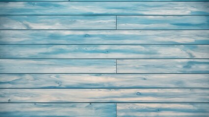 Obraz premium Sky-blue pastel color painted wooden texture, wallpaper and background