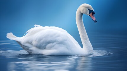 Obraz premium swans on the lake.