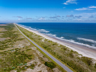 Ocracoke Island Outer Banks Beach Aerial