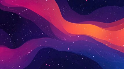 Beautiful Fantasy Transcends Outer Space Nebula Abstract Science Background Wallpaper Banner