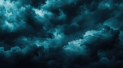 Fototapeta premium Abstract Dark Sky Wallpaper Backdrop Illustration Digital Art With Moody Clouds Suitable For Eerie Horror Themes