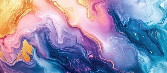 Abstract acrylic background featuring a marble style design Textured paint strokes on paper create a unique wallpaper suitable for web and game design Macro shot of original hand painted artwork Su