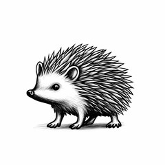 Cute hedgehog coloring page for kids, ideal for creative learning fun.