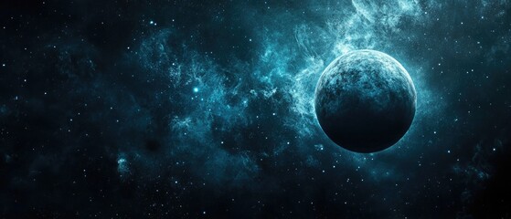 a celestial body ensnared in a shadowy realm ideal for backgrounds wallpapers and various creative uses