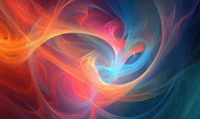 Colorful fractal background suitable for use in designs ideal for posters or greeting cards