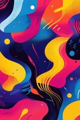Abstract modern background with vibrant colors in artistic style