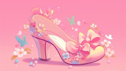 Illustration of adorable footwear