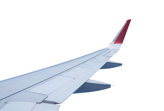 Airplane wing isolated on transparent background, PNG File