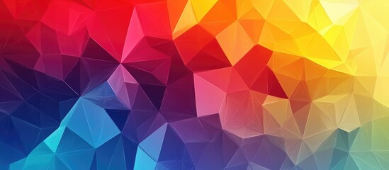 Obraz premium Low Polygon Geometric Triangle Background Design