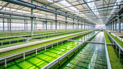 Algae farm producing bio fuel as a sustainable energy source, algae, farm, bio fuel, sustainable, energy