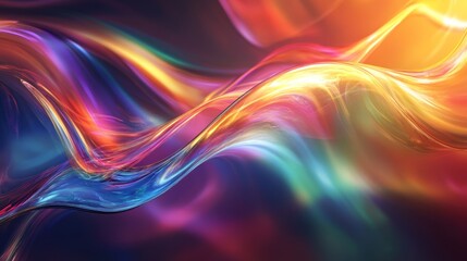 Obraz premium Abstract Colorful Swirling Waves Background.