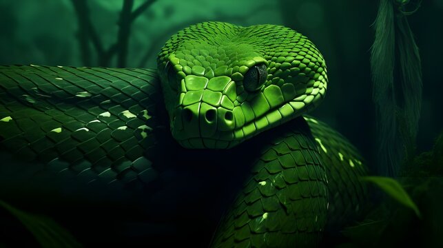 green tree python