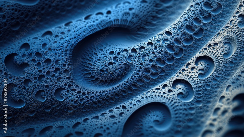 Poster abstract digital background featuring a computer generated fractal pattern modern monochrome design 