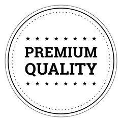 Premium Quality label, black and white Sticker. genuine original premium quality product guarantee for packaging design element or shopping website vector design isolated on withe background
