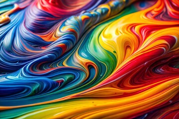 Fototapeta premium Abstract flow of liquid colors