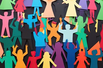 The Power of Inclusion and Diversity: Paper Silhouettes Representing Community and Collaboration