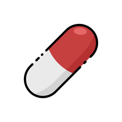 medicine capsule icon for app or web