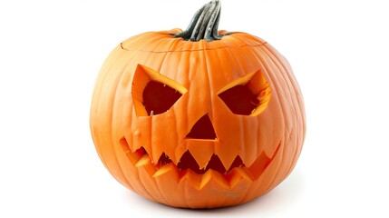 halloween pumpkin on white background