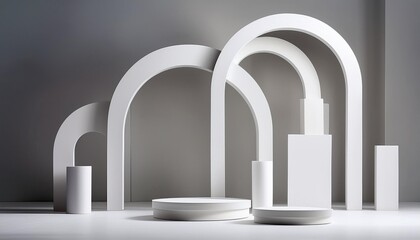 white arch in the dark
