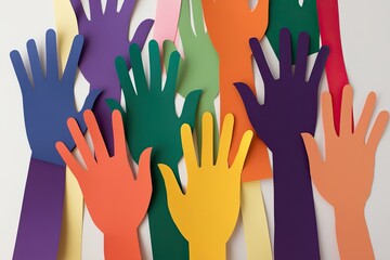 Embracing Diversity and Equality Through Hands and Paper Silhouettes