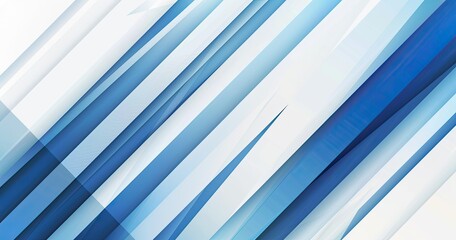 Fototapeta premium Abstract blue and white geometric design with diagonal lines, suitable for backgrounds or modern graphic projects.