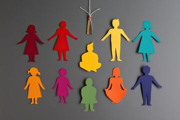 Handmade Paper Silhouettes Celebrating Inclusion and Diversity