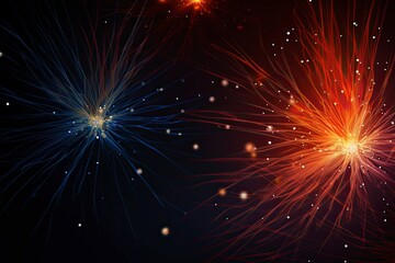 Fototapeta premium Abstract lines sunlight reflections backgrounds fireworks abstract