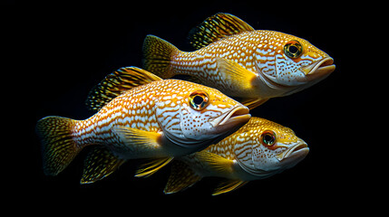 a group of sweetlips fish