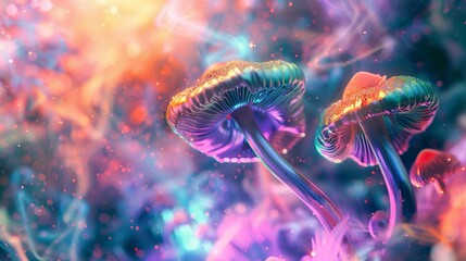 Obraz premium Symbol photo Expanded Psychedelic Consciousness, Hallucinogens, LSD, Drugs