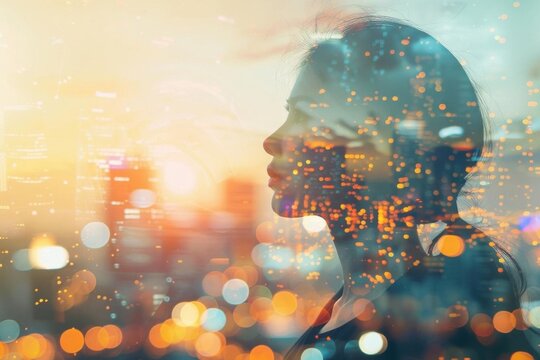 Boldly Embracing Innovation. Courage background, technology concept