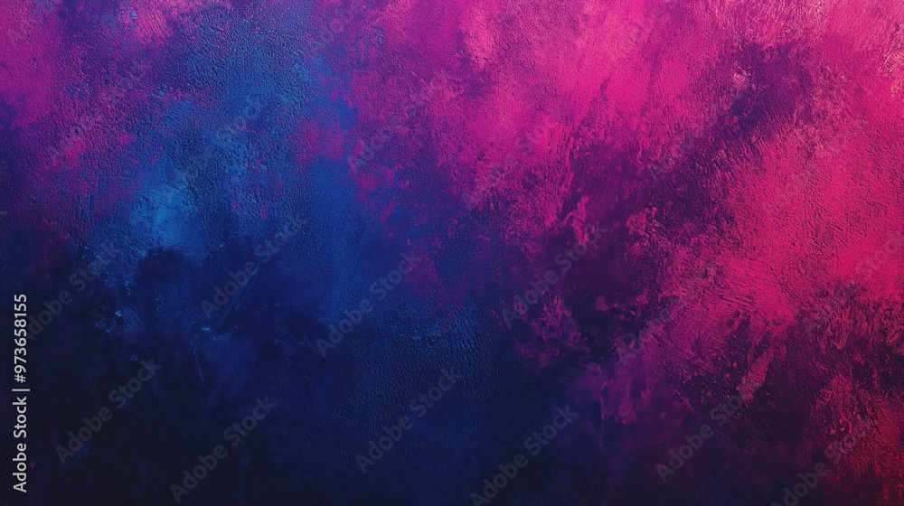 Wall mural abstract blue and pink gradient textured background.