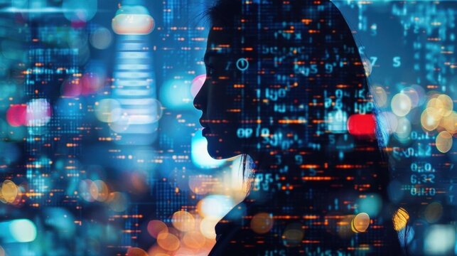 Digital Defense. Cybersecurity technology concept