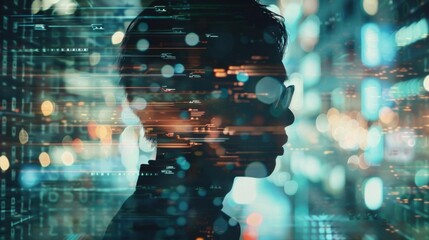 Secure Your Data. Data privacy technology concept