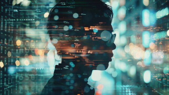 Secure Your Data. Data privacy technology concept