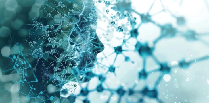 Innovations at a Microscopic Scale. Nanotechnology background concept