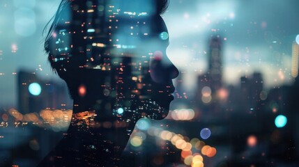 Global Connections. Networking background, technology concept
