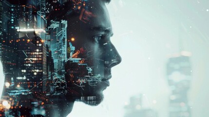 Digital Data Flow. Streaming technology concept