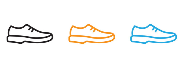 Shoes Icon Thin line illustration set