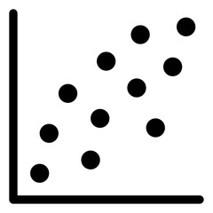 scatter diagram icon 