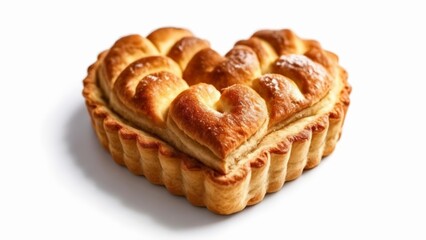 Fototapeta premium Heartshaped pastry perfect for love and celebration