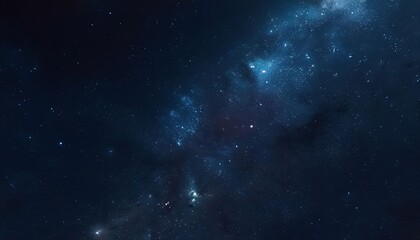 Obraz premium Dark Void of Space with Majestic Stars in the far distance