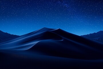 Fototapeta premium Starry Night Over Sand Dunes