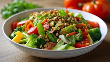  Fresh and vibrant salad ready to be enjoyed