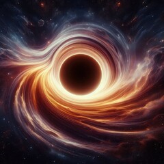 Obraz premium Black Hole. 3d render