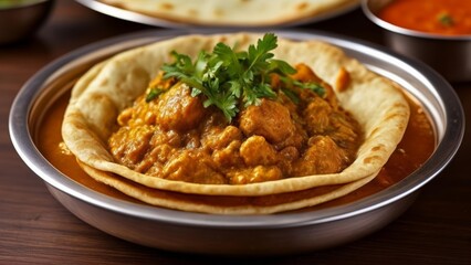 Fototapeta premium Delicious Indian cuisine ready to be savored