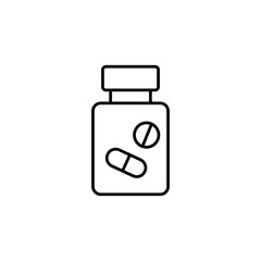 Pills line icon.  outline logo trendy style illustration for web and app..eps